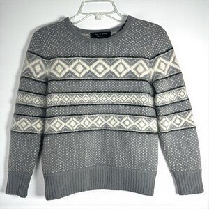 Designer Rag & Bone Nordic Fair Isle Sweater
